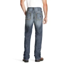 Ariat Work FR: Men's FR 10023467 Bryce M4 Low Rise Stretch DuraLight Boot Cut Jeans 7 Ariat Work FR: Men's FR 10023467 Bryce M4 Low Rise Stretch DuraLight Boot Cut Jeans -Tessvero Sales Store 10023467 back