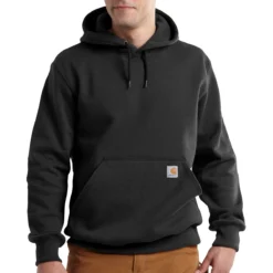 Carhartt Sweatshirts: Men's 100615 001 Black Paxton Rain Defender Hooded Sweatshirt 3 Carhartt Sweatshirts: Men's 100615 001 Black Paxton Rain Defender Hooded Sweatshirt -Tessvero Sales Store 100615001