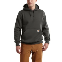 Carhartt Sweatshirts: Men's 100615 306 Peat Paxton Rain Defender Hooded Sweatshirt