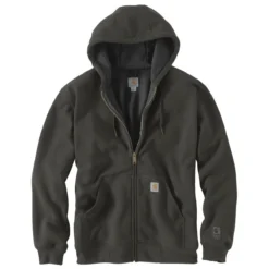 Carhartt Sweatshirts: Men's 100632 306 Peat Rutland Zip Up Hooded Sweatshirt