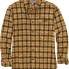 Carhartt Shirts: Men's 104448 Y11 Yellowstone Relaxed Fit Flannel Plaid Shirt