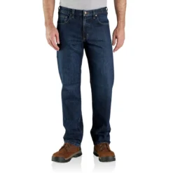 Carhartt Jeans: Men's 105119 H44 Deep Creek Relaxed Fit 5 Pocket Work Jean
