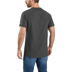 Carhartt Force Shirts: Men's 105203 CRH Carbon Heather Relaxed Fit Block Logo Graphic T-Shirt -Tessvero Sales Store 105203 crh1