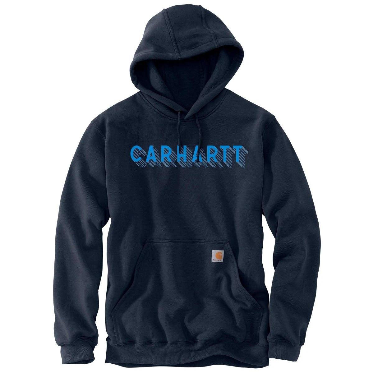 Carhartt Sweatshirts: Men's 105944 472 New Navy Rain Defender Loose Fit Logo Graphic Sweatshirt 1 Carhartt Sweatshirts: Men's 105944 472 New Navy Rain Defender Loose Fit Logo Graphic Sweatshirt