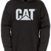 CAT Apparel Sweatshirt: Men's 1910092 16 Black Water Resistant Hooded Sweatshirt
