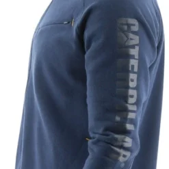 CAT Apparel: Men's 2910489 10118 Detroit Blue Viraloff Hooded Sweatshirt -Tessvero Sales Store 2910489 10118