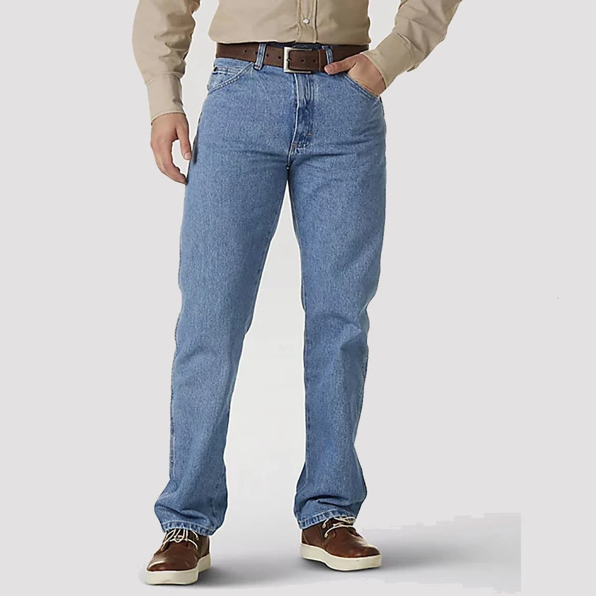 Wrangler Jeans: Men's Rugged Indigo 39902 RI Rugged Wear Classic Fit Work Jeans 1 Wrangler Jeans: Men's Rugged Indigo 39902 RI Rugged Wear Classic Fit Work Jeans