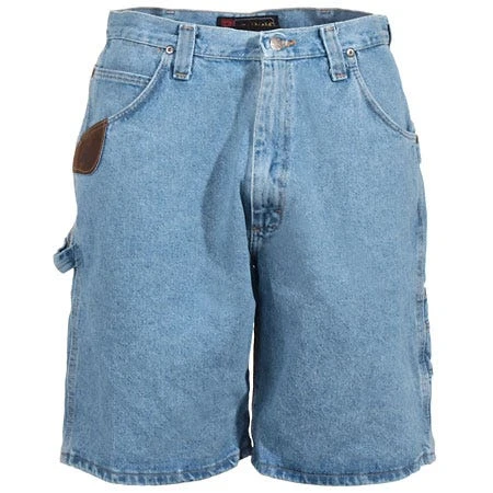 Wrangler Riggs Shorts: Men's Vintage Indigo 3W320 VI Denim Carpenter Shorts 2 Wrangler Riggs Shorts: Men's Vintage Indigo 3W320 VI Denim Carpenter Shorts - Image 2