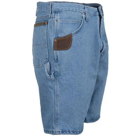 Wrangler Riggs Shorts: Men's Vintage Indigo 3W320 VI Denim Carpenter Shorts 1 Wrangler Riggs Shorts: Men's Vintage Indigo 3W320 VI Denim Carpenter Shorts