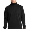 Sport-Tek Sweatshirts: Men's F247 BLK Black Tech Fleece 1/4-Zip Pullover