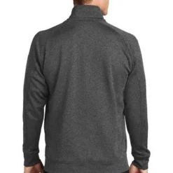Sport-Tek Sweatshirts: Men's F247 GRA Graphite Heather Tech Fleece 1/4-Zip Pullover -Tessvero Sales Store 4718 gphheather 2 f247gphheathermodelback1 337w