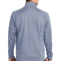 Sport-Tek Sweatshirts: Men's F247 GRY Grey Heather Tech Fleece 1/4-Zip Pullover -Tessvero Sales Store 4718 greyhthr 2 f247greyhthrmodelback1 337w