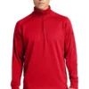 Sport-Tek Sweatshirts: Men's F247 RED True Red Tech Fleece 1/4-Zip Pullover
