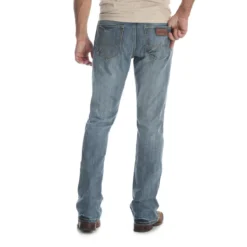 Wrangler Jeans: Men's 77MWZGL Greenley Wrangler Retro Slim Boot Jean -Tessvero Sales Store 77mwzgl bb01 swbb prd