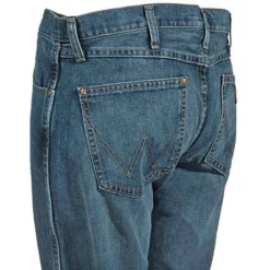 Wrangler Jeans: Men's Retro 77MWZ RW Slim Fit Boot Cut River Wash Jeans -Tessvero Sales Store 77mwzrw wranglerl 01