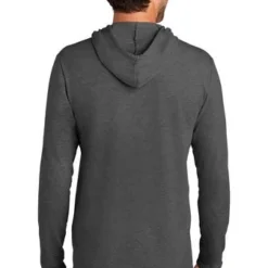 District Sweatshirts: Men's DT571 WC Washed Coal Featherweight French Terry Hoodie -Tessvero Sales Store 9747 washedcoal 2 dt571washedcoalmodelback 337w