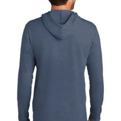 District Sweatshirts: Men's DT571 WI Washed Indigo Featherweight French Terry Hoodie -Tessvero Sales Store 9747 washedindigo 2 dt571washedindigomodelback 1200w