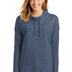 District Sweatshirts: Women's DT671 WI Washed Indigo Featherweight French Terry Hoodie