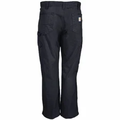 Carhartt Pants: Men's B342 BLK Black Ripstop Cotton Cargo Work Pants -Tessvero Sales Store b342blk carharttb 01