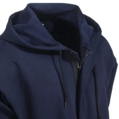 Bulwark Sweatshirts: Men's SEH4 NV Navy Flame-Resistant Hooded Zip-Up Sweatshirt -Tessvero Sales Store bulwark seh4nv2 cd 01
