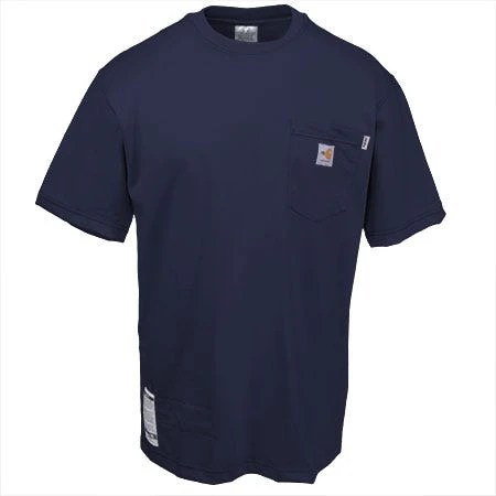Carhartt Force Shirts: Men's 100234 410 Navy Force Flame Resistant Work Shirt 2 Carhartt Force Shirts: Men's 100234 410 Navy Force Flame Resistant Work Shirt - Image 2