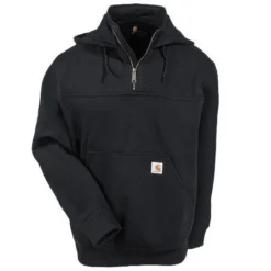 Carhartt Sweatshirts: Men's Paxton 100617 001 Water Repellant Hooded Sweatshirt -Tessvero Sales Store carhartt 100617 472 blk f 01