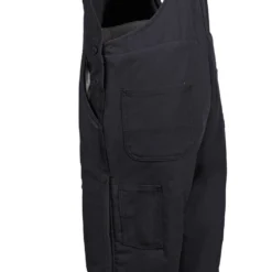 Carhartt Overalls: Men's 101626 001 Black FR Quilt Lined Cotton Duck Bib Overalls -Tessvero Sales Store carhartt 101627 001 l 01