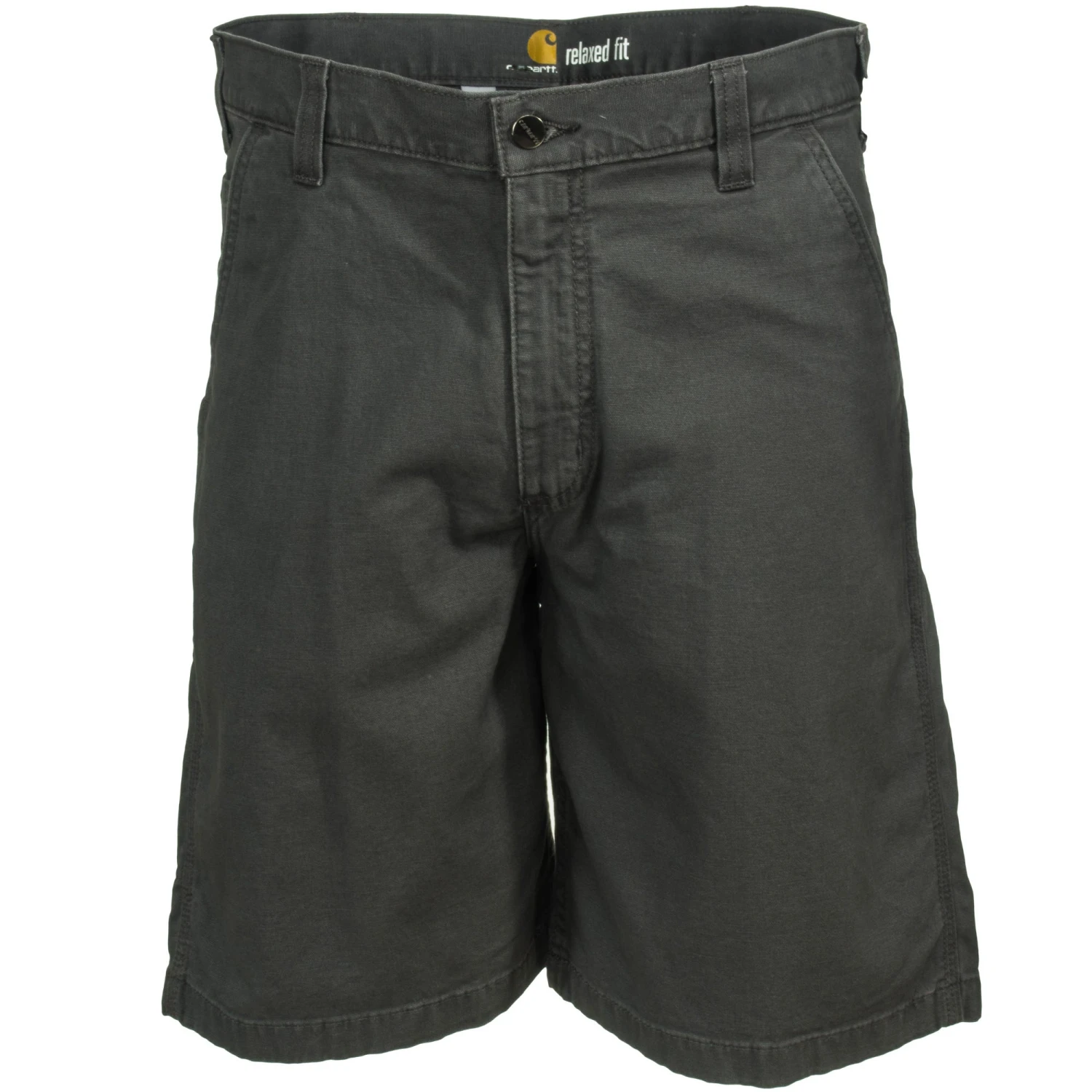 Carhartt Shorts: Men's 102514 039 Gravel Grey Rugged Flex Rigby Canvas Shorts 2 Carhartt Shorts: Men's 102514 039 Gravel Grey Rugged Flex Rigby Canvas Shorts - Image 2