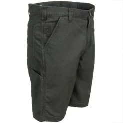 Carhartt Shorts: Men's 102514 039 Gravel Grey Rugged Flex Rigby Canvas Shorts