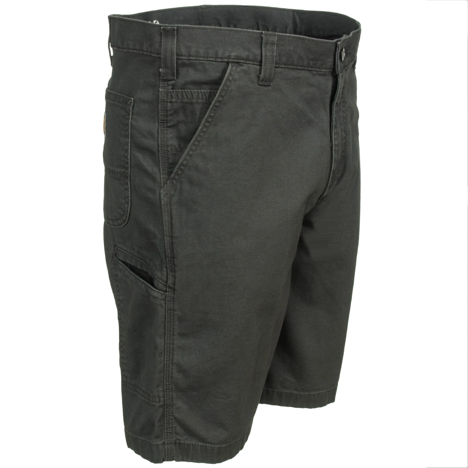 Carhartt Shorts: Men's 102514 039 Gravel Grey Rugged Flex Rigby Canvas Shorts 1 Carhartt Shorts: Men's 102514 039 Gravel Grey Rugged Flex Rigby Canvas Shorts