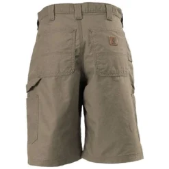 Carhartt Shorts: Men's Light Brown B147 LBR Cotton Canvas Work Shorts