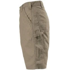 Carhartt Shorts: Men's Light Brown B147 LBR Cotton Canvas Work Shorts -Tessvero Sales Store carhartt b147 lbr l 01 1