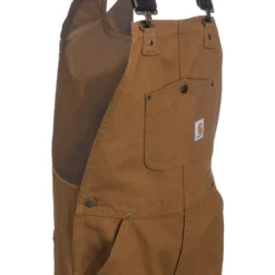 Carhartt Kids' Overalls: Boys' CM8601 D15 Brown Duck Washed Bib Overalls -Tessvero Sales Store carhartt cm8601 d15 hd r 01