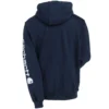 Carhartt Sweatshirts: Men's K288 472 New Navy Blue Midweight Hooded Logo Sweatshirt