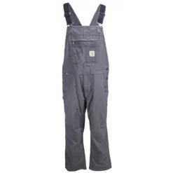 Carhartt Overalls: Men's Rugged Flex 102987 039 Gravel Rigby Bib Overalls -Tessvero Sales Store carhartt 102987 039 1