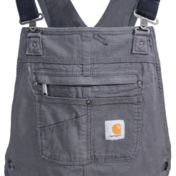 Carhartt Overalls: Men's Rugged Flex 102987 039 Gravel Rigby Bib Overalls -Tessvero Sales Store carhartt 102987 039 3