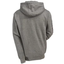 CAT Apparel Sweatshirts: Men's 1910709 004 Grey Hooded Trademark Banner Sweatshirt