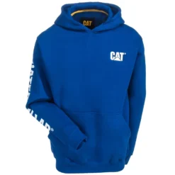 CAT Apparel Sweatshirts: Men's 1910709 95B Bright Blue Trademark Banner Hooded Sweatshirt 7 CAT Apparel Sweatshirts: Men's 1910709 95B Bright Blue Trademark Banner Hooded Sweatshirt -Tessvero Sales Store cat 1910709 bblu f 01