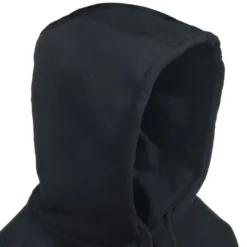 Caterpillar Sweatshirts: Men's 1910709 016 Black Hooded Trademark Banner Sweatshirt -Tessvero Sales Store cat 1910709 blk h 01