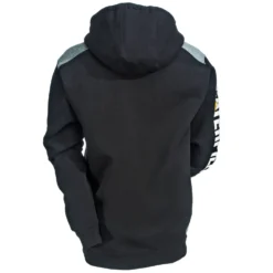 CAT Apparel Sweatshirts: Men's 1910802 016 Black Logo Panel Hooded Sweatshirt