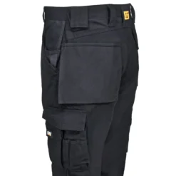 CAT Apparel Pants: Men's C172 016 Black Multi-Pocket Trademark Trousers -Tessvero Sales Store cat c172 016 l 01