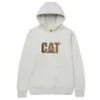 Caterpillar Sweatshirts: Men's W10646 13325 Cream Heather Trademark Hooded Sweatshirt