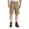 Carhartt Shorts: Men's 103542 253 Dark Khaki Rugged Flex Rigby Cargo Shorts