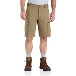 Carhartt Shorts: Men's 103542 253 Dark Khaki Rugged Flex Rigby Cargo Shorts
