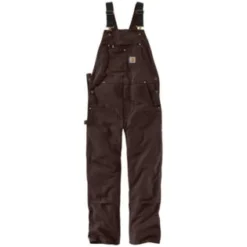 Carhartt Overalls: Men's 102776 DKB Dark Brown Relaxed Fit Duck Bib Overall