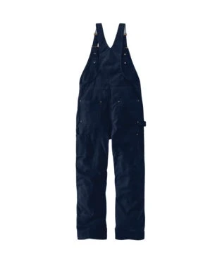 Carhartt Overalls: Men's 104393 DNY Dark Navy Loose Fit Firm Duck Insulated Bib Overall 3 Carhartt Overalls: Men's 104393 DNY Dark Navy Loose Fit Firm Duck Insulated Bib Overall - Image 3