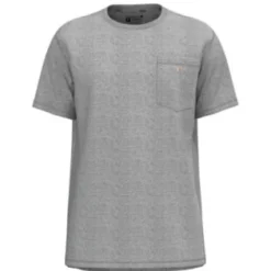 Carhartt Shirts: Men's 104616 HGY Heather Grey Force Relaxed Fit Short Sleeve Pocket T-Shirt