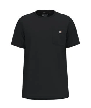 Carhartt Shirts: Men's 104616 N04 Black Force Relaxed Fit Short Sleeve Pocket T-Shirt 1 Carhartt Shirts: Men's 104616 N04 Black Force Relaxed Fit Short Sleeve Pocket T-Shirt