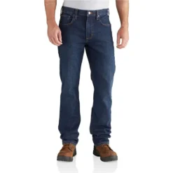 Carhartt Jeans: Men's 102804 498 Superior Rugged Flex Relaxed Fit Straight Leg 5 Pocket Jeans