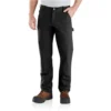 Carhartt Pants: Men's 103334 BLK Black Rugged Flex Relaxed Fit Duck Double-Front Utility Work Pant